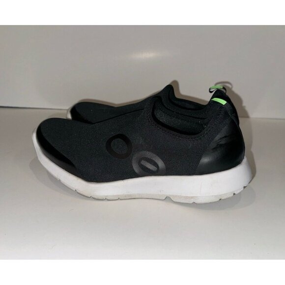 OOFOS WOMEN'S OOMG SPORT LOW SHOE - WHITE BLACK Size 10 - Picture 9 of 11